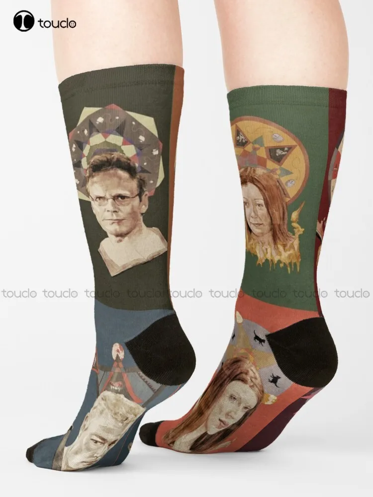 

Buffy The Vampire Slayer - Tarot Cards Socks Women Halloween Socks Personalized Custom 360° Digital Print Gift Harajuku Colorful