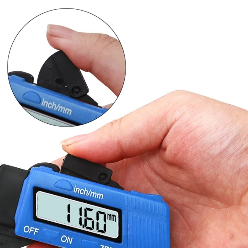 Electronic Digital LCD 0-12.7mm Thickness Caliper Carbon Fiber Micrometer Guage Wholesalse