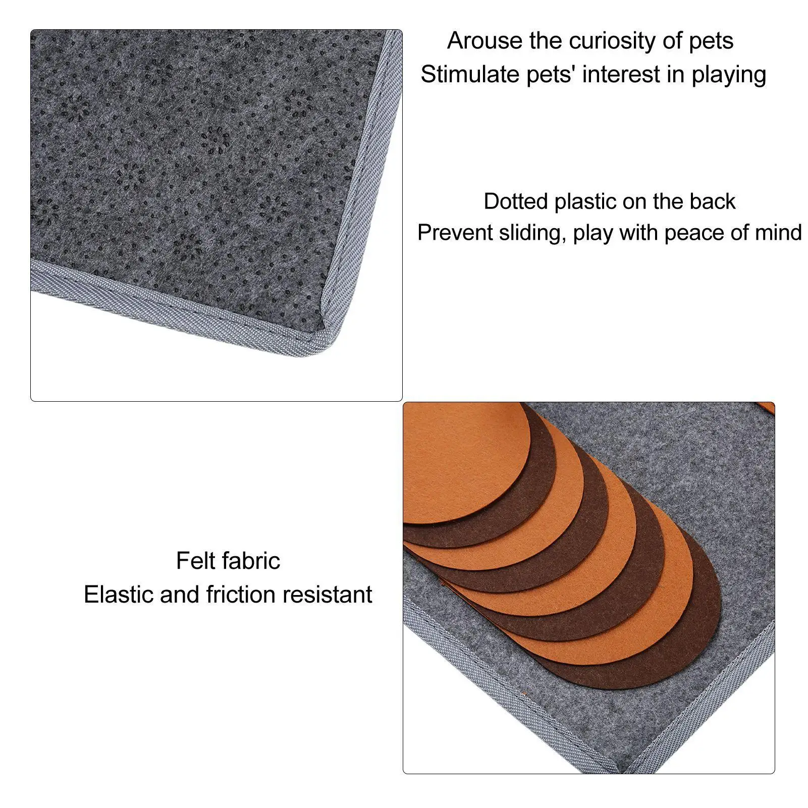 Interactive Pet Feeding Mat with Slip-Resistant Bottom - Natural Foraging Nose Training  for Dogs - for indoor Use