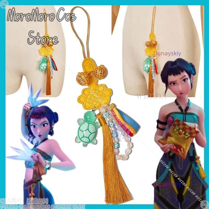 Kpop Demon Zoey Cosplay Anime ssi상 lindos accesorios de nudo chino lindo tortuga Zoey nombre colgante Jirai Kei accesorios para niñas Halloween Cos