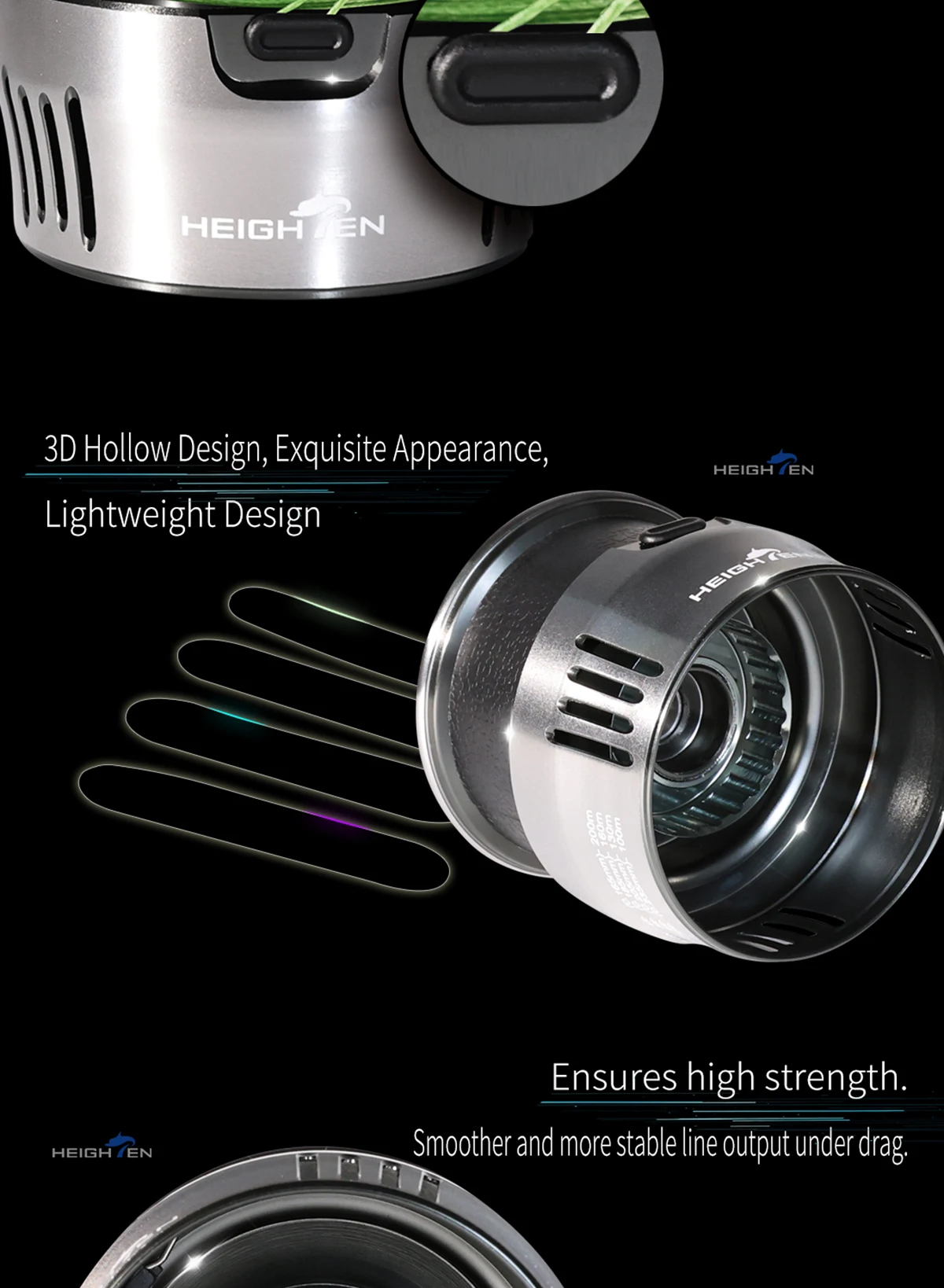 HEIGHTEN TYPE-a Modifizierte Ersatzspule für DAIWA LUVIAS LT2500S CALDIA TATULA Angelrolle – Detail 6