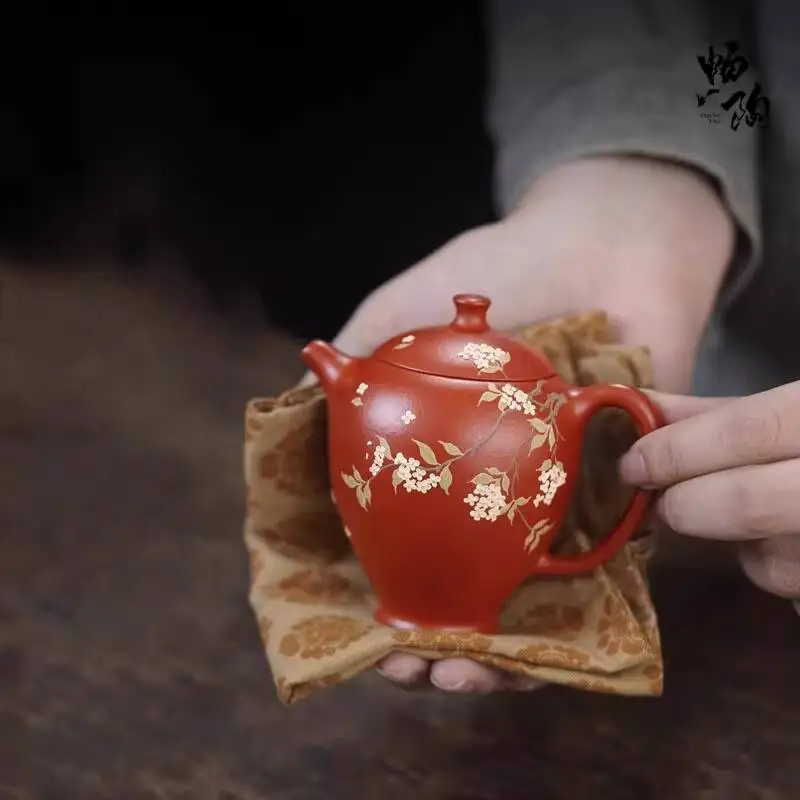 

[ Changtao ] Yixing Zisha Teapot Handmade Pot Yin Xia Zhu Clay Osmanthus Fragrance Set 150C