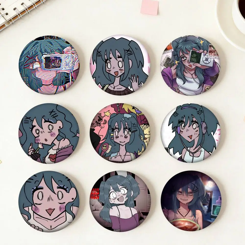 Horror Game Laceys Wardrobe Anime Round Badge Creative Brooch Clothing Backpack Accessories Lapel Pin