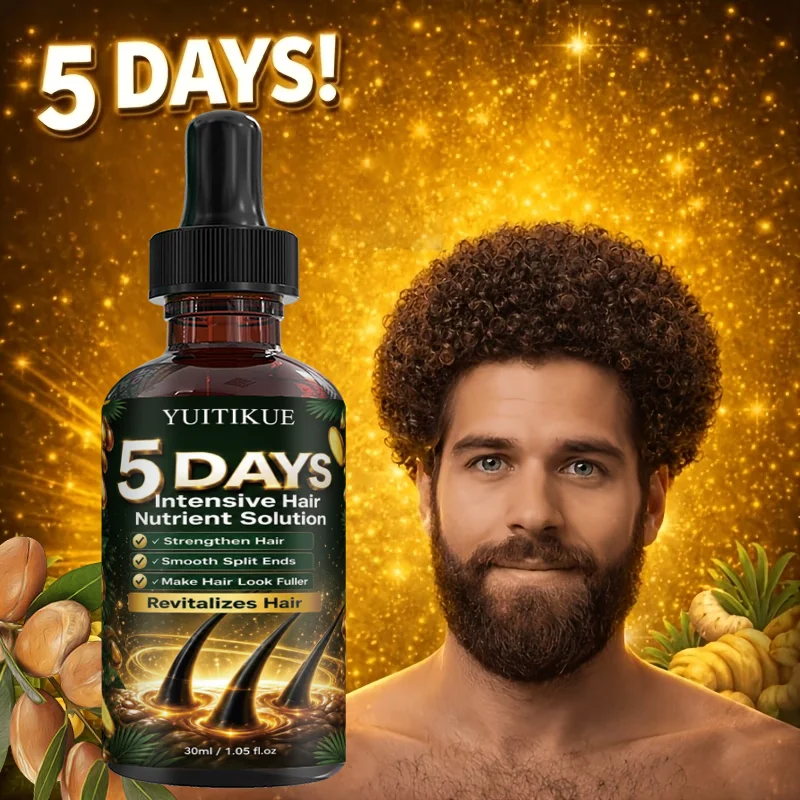 Revitalizing Hair Nutrient Serum 5 Days Intensive Nourish Smooth Split Ends Strengthen Thin Dull Hair Scalp Care Oil 30ml