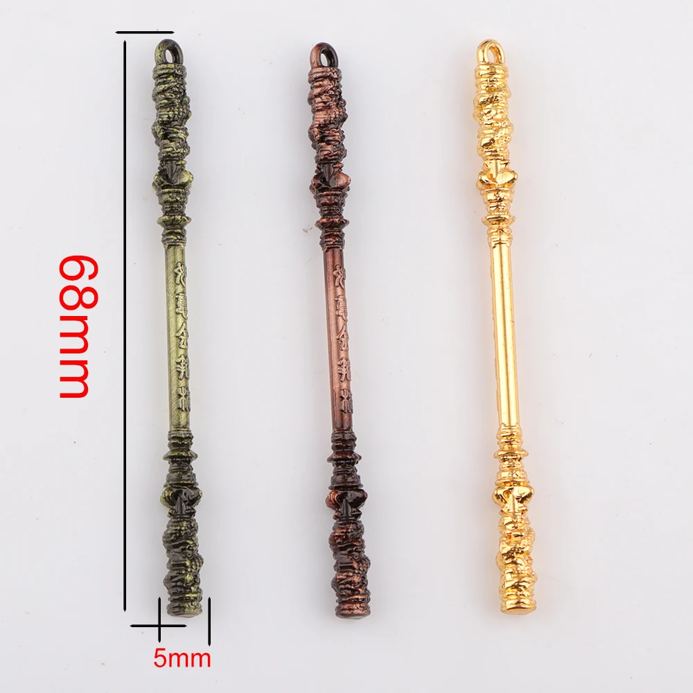 5pcs/lot Game Black Myth WuKong Weapon Pendant Monkey King Sun Wukong Ruyi Jingu Bang Weapon Model Ornament Crafts Gifts Toys