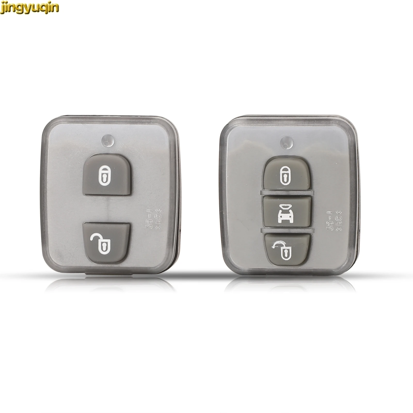Jingyuqin New Remote Car Key Fob Silicone Protector Rubber Button Pad For Chevrolet Cruze Captiva 2/3 Buttons Replacement
