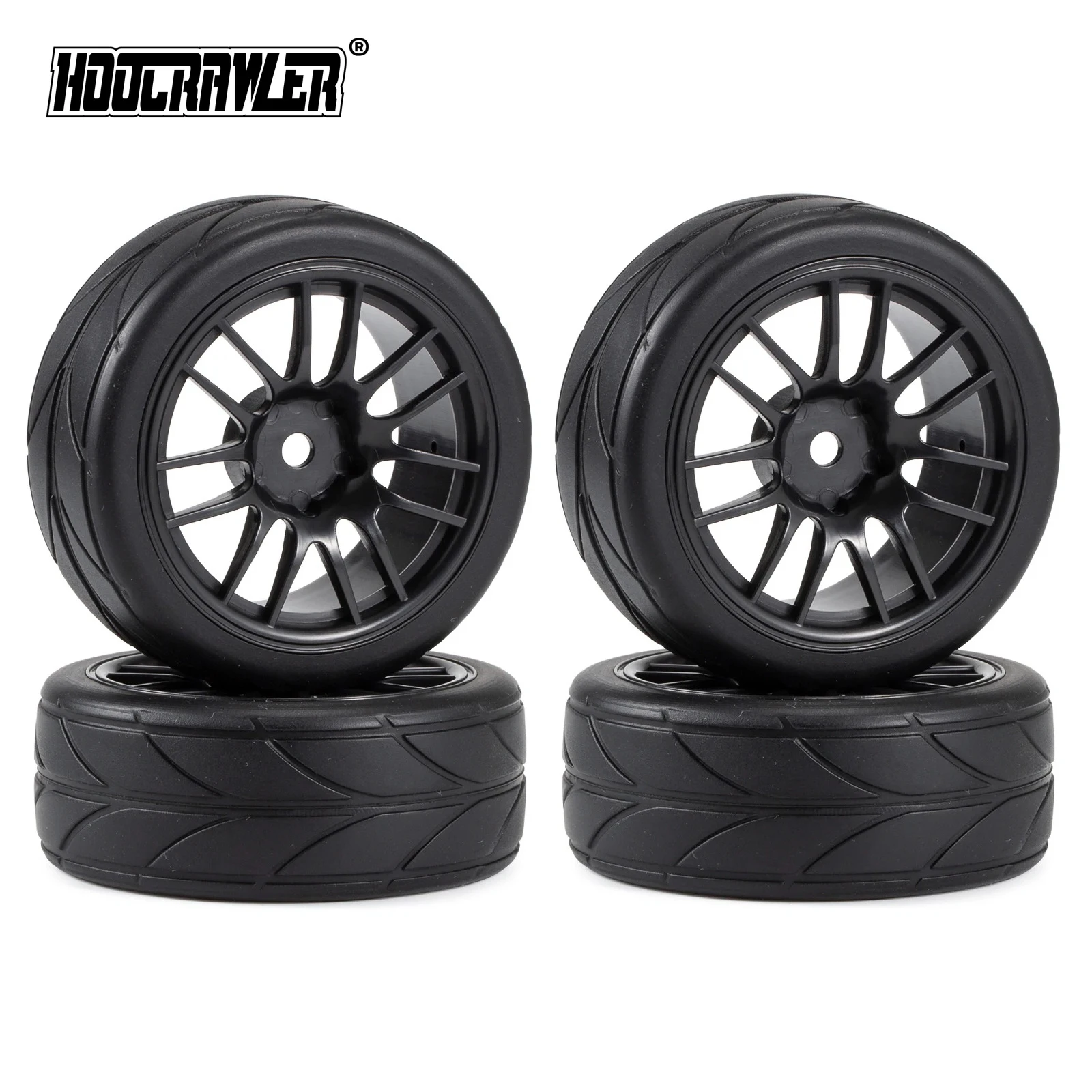 4pcs 64mm 1.9 Inch RC Car Rubber Wheels Tires 12mm Hex for WLtoys 144001 Sakura D3 D4 Tamiya TT02 1/10 1/12 1/14 RC Drift Racing