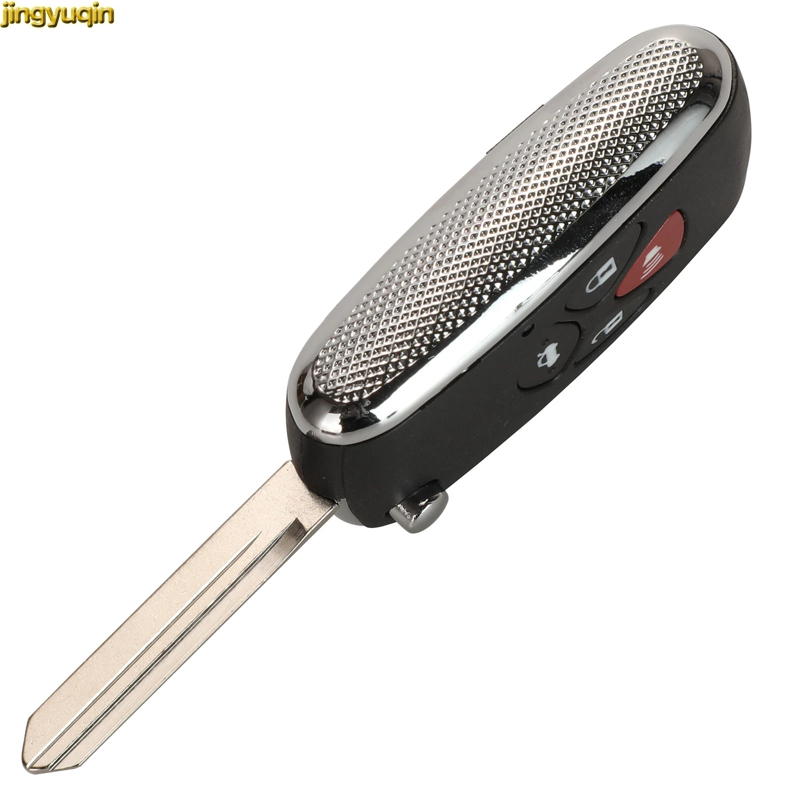 Jingyuqin Remote Car Key Fob Shell For Toyota Avalon Camry Corolla Crown Matrix RAV4 Reiz Venza TOY43/40/47 Blade Case 2/3/4BTNS