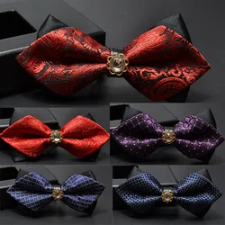 Sharp Angle Alloy Bow Tie Wholesale British Fashion Wedding Groom Bow Tie Bow Tie