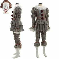 Joker Pennywise Costume Cosplay Stephen King It Chapter Two 2 Horror Clown Halloween Party Prop Sets