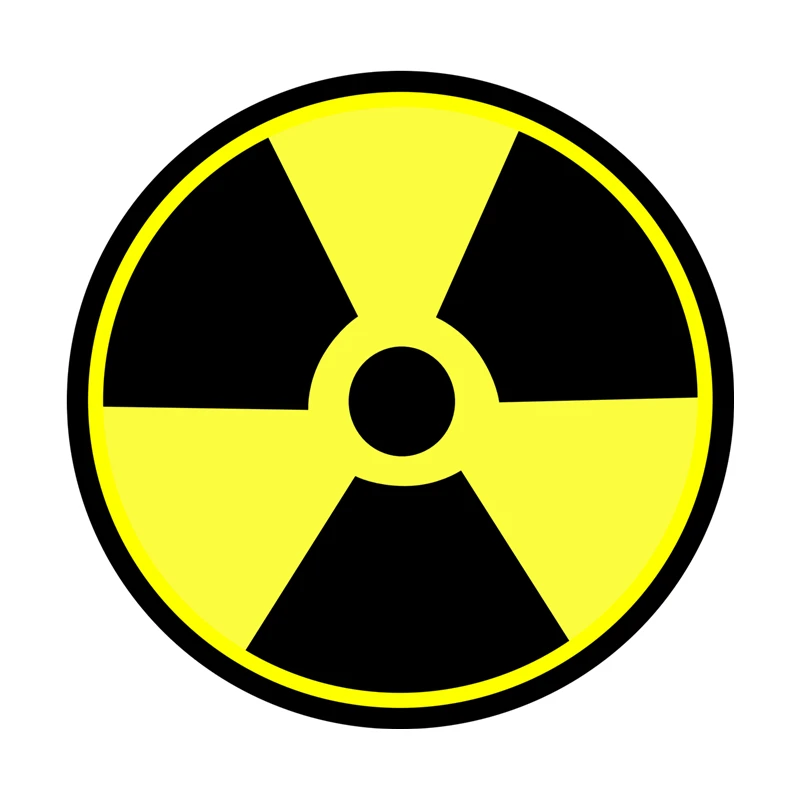 

1Piece Decal Radiation Symbol Car Sticker Waterproof Auto Decors on Bumper Rear Window Disposable Waterproof Halloween Gifts
