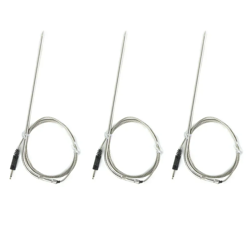 DC3.5 Connector Probes Sensor Probe Sensor Replacement Spare 3PCS Accessories For BBQ Thermometer Long Probe Length 130cm