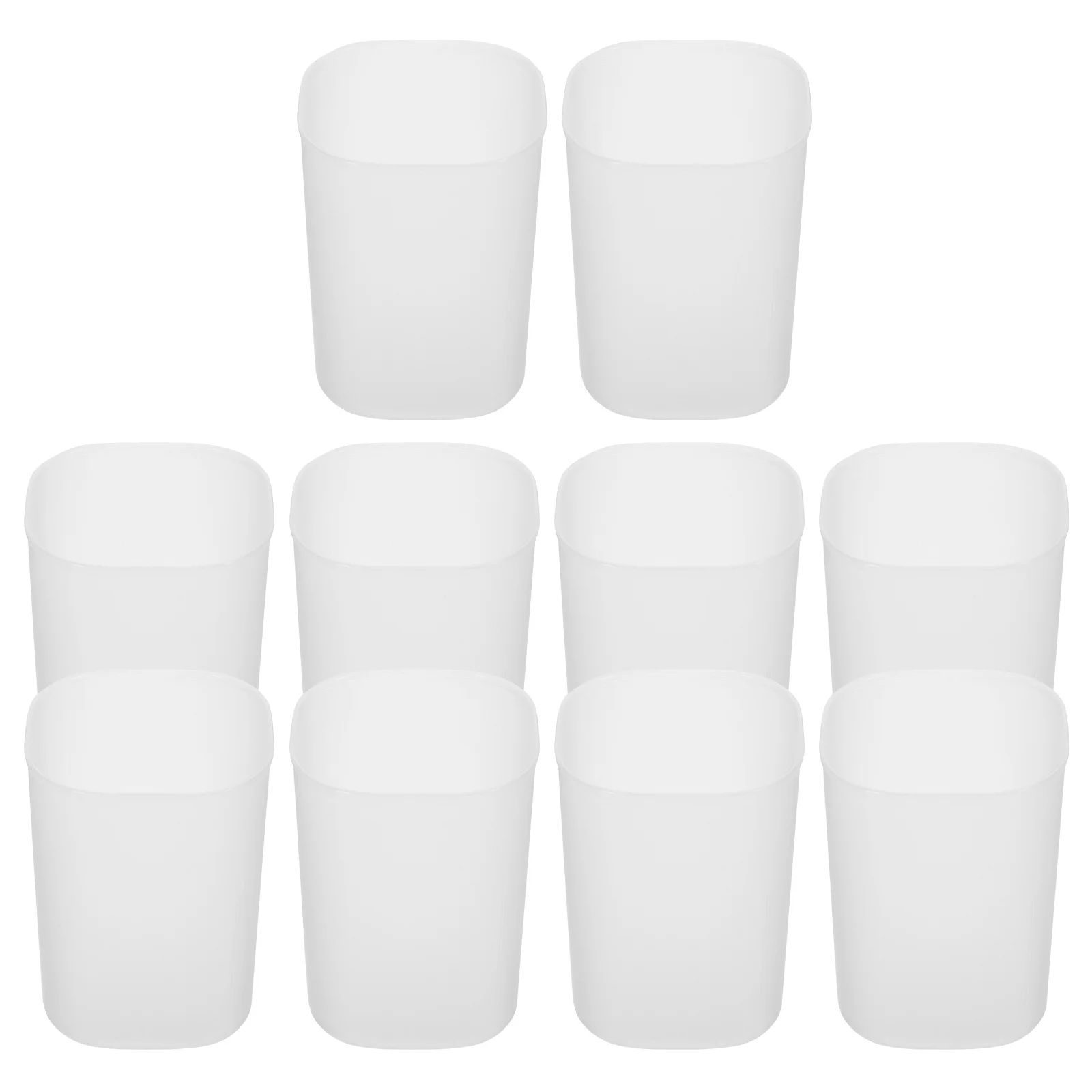 10Pcs Pencil Holder for Desk Large Pen Storage Box Smooth Surface Organizer for School Office Sundries Makeup Brushes Clutter