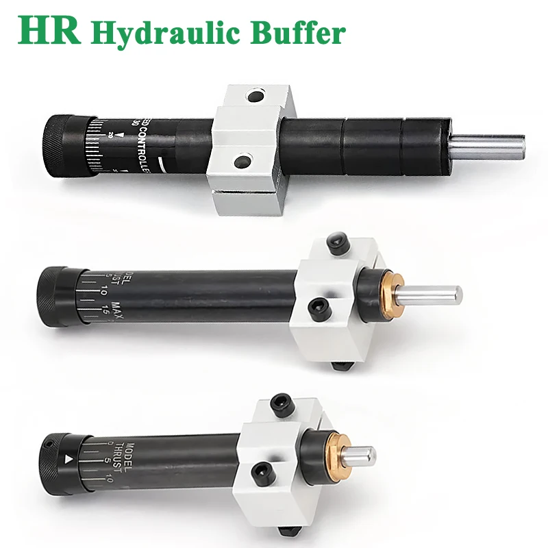 

Hydro SR/HR Speed Regulator Damper Adjustable Pneumatic Hydraulic Oil Buffer Shock Absorber SR/HR15 30 60 80 100 Load 150 300KG