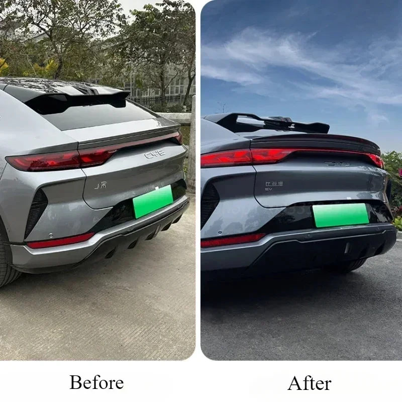 For BYD Song L DMi/EV Tail Wing Car Modified Fixed Wind Pressure Wing Spoiler Special Sports Modified Car Surround Accessories