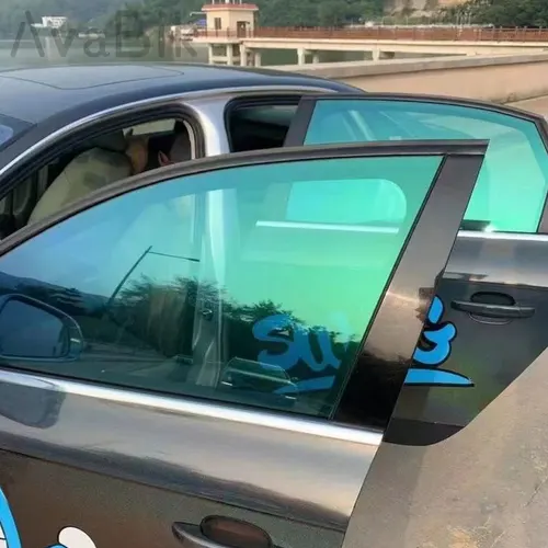 Imagen 2 del producto 50cm x152/300/600cm camaleón verde VLT 63% lámina de parabrisas protección de parabrisas lateral de coche película de tinte de techo solar a prueba de rayos UV