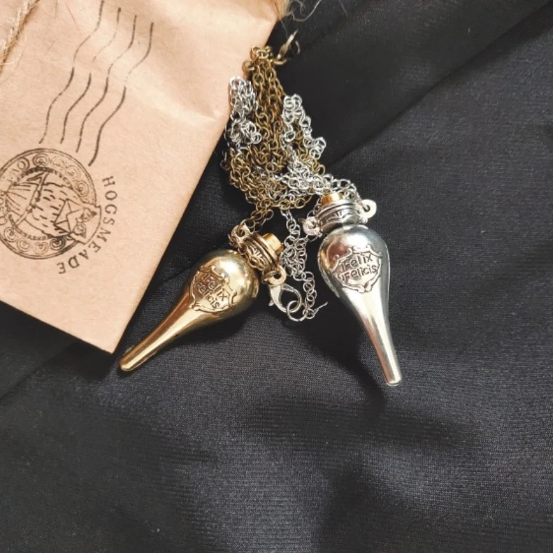 2024 New Delicate Harries Anime Potters Magic Academy Peripheral Pendant Necklace Fashion Premium Time Turner Triangle Snitch