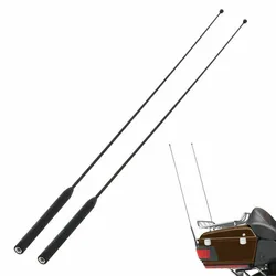 Motorcycle 2PCS AM FM Trunk Antenna Fit For Harley Touring Road Street Electra Glide 1986-2022 Ultra Classic Radio Rubber