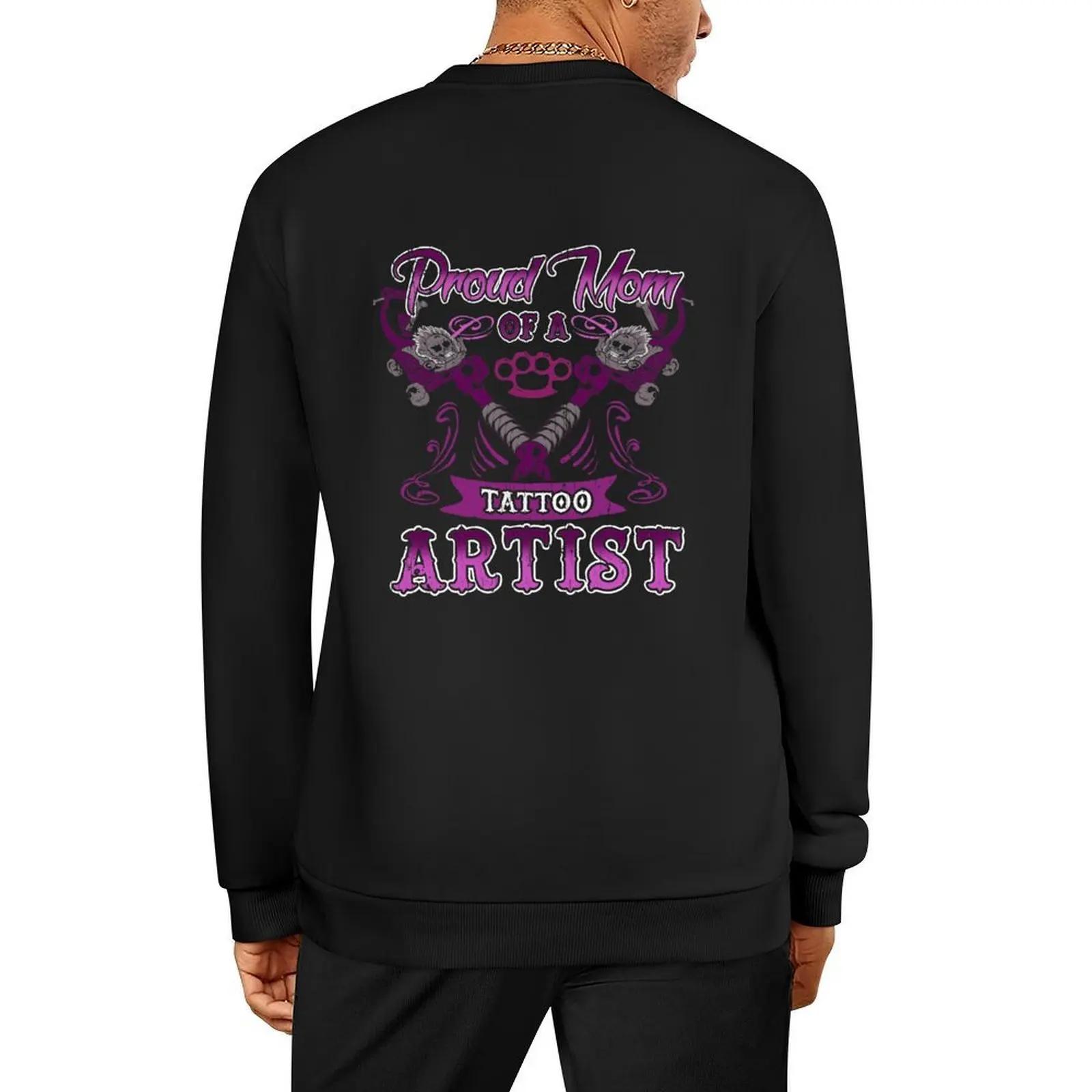 Fier maman d'un tatoueur pull homme sweat homme manteau anime vêtements hommes vêtements de créateurs automne sweat