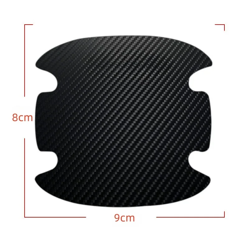 4Pcs Car Door Sticker Carbon Fiber Scratches Resistant Cover One Size Fits All Car Part–Compatible Most Vehicle Makes& Models