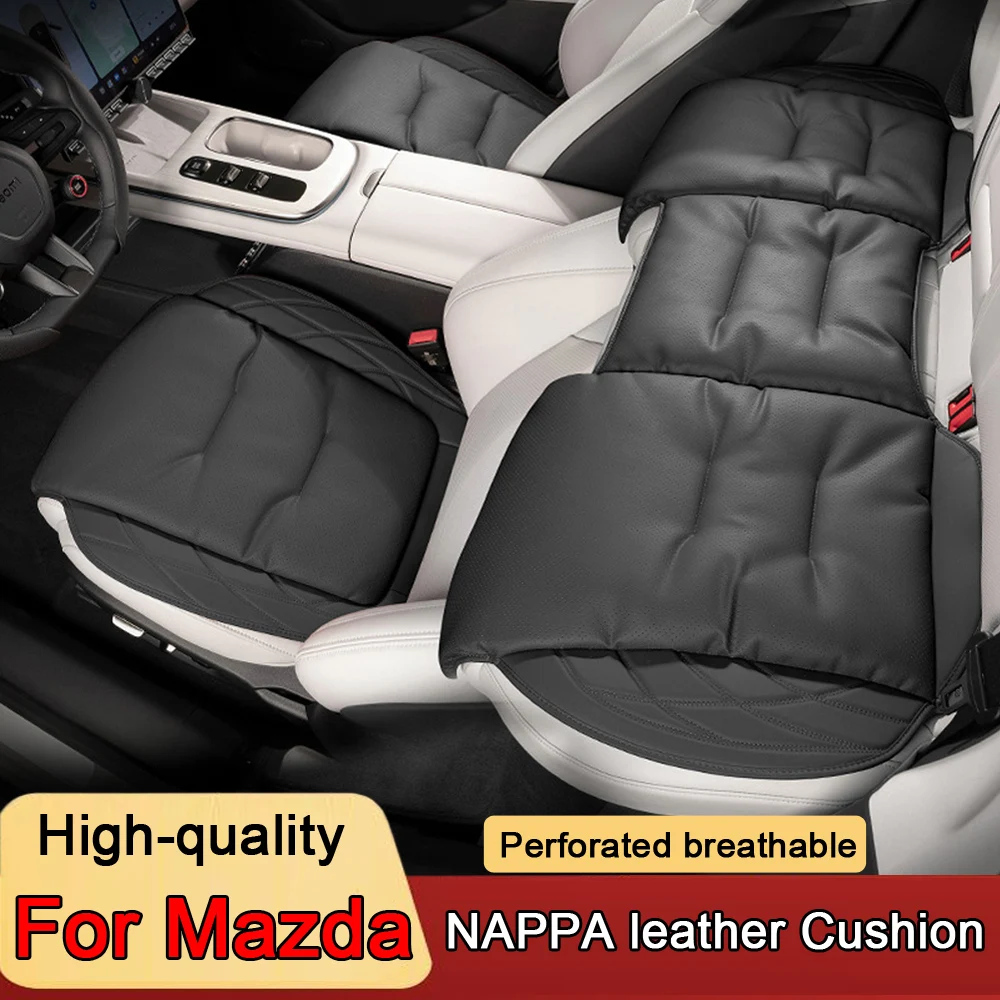 Car Seat Cover Leather Auto Seat Cushion Soft Seat Protector Pad For Mazda 2 3 5 6 Atenza CX-3 CX-4 CX-5 CX7 CX8 CX9 Car styling