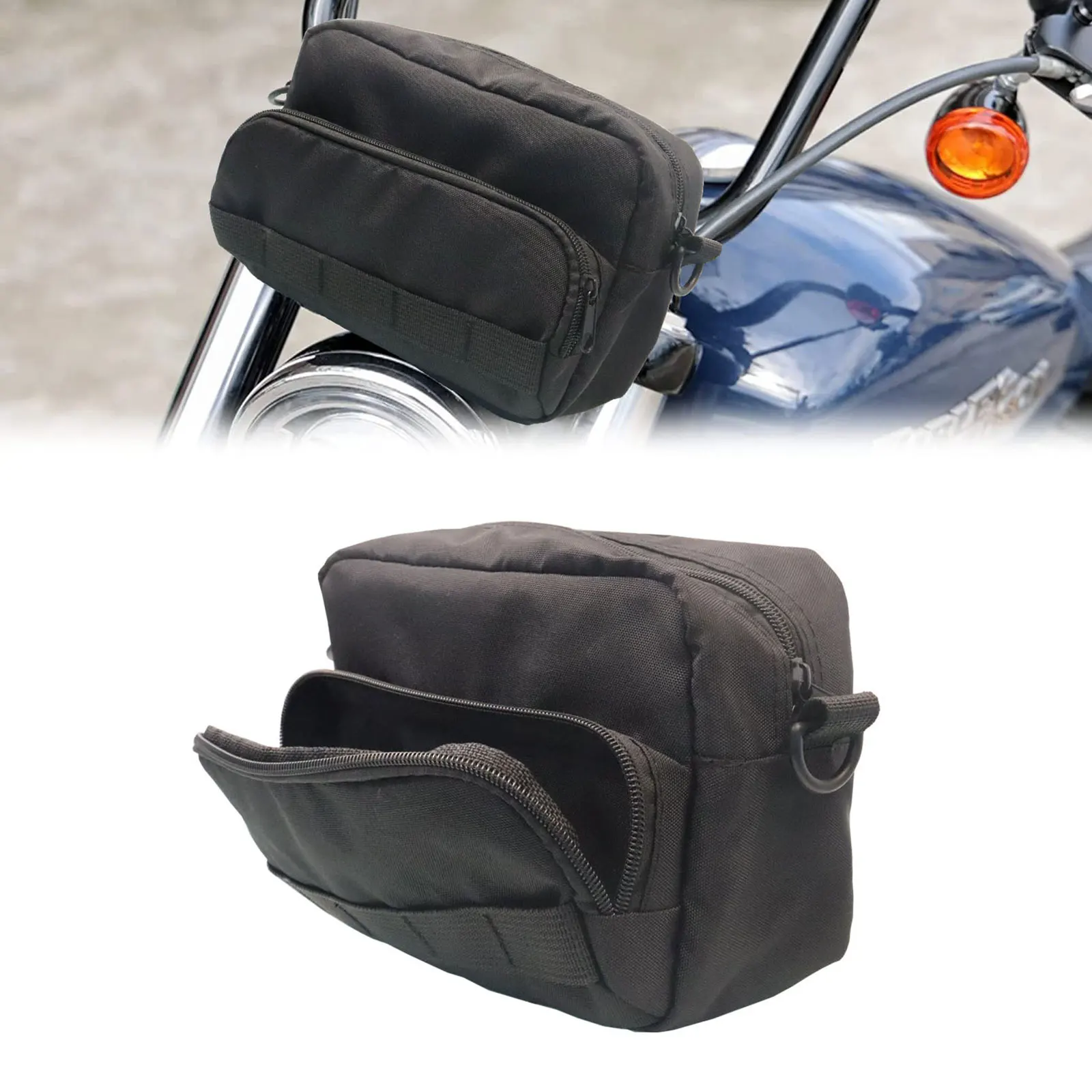 

Motorcycle Handlebar Bag Shoulder Bag Universal Multifunction Storage Barrel For Yamaha FZ 07 MT07 MT09 For Kawasaki For Honda