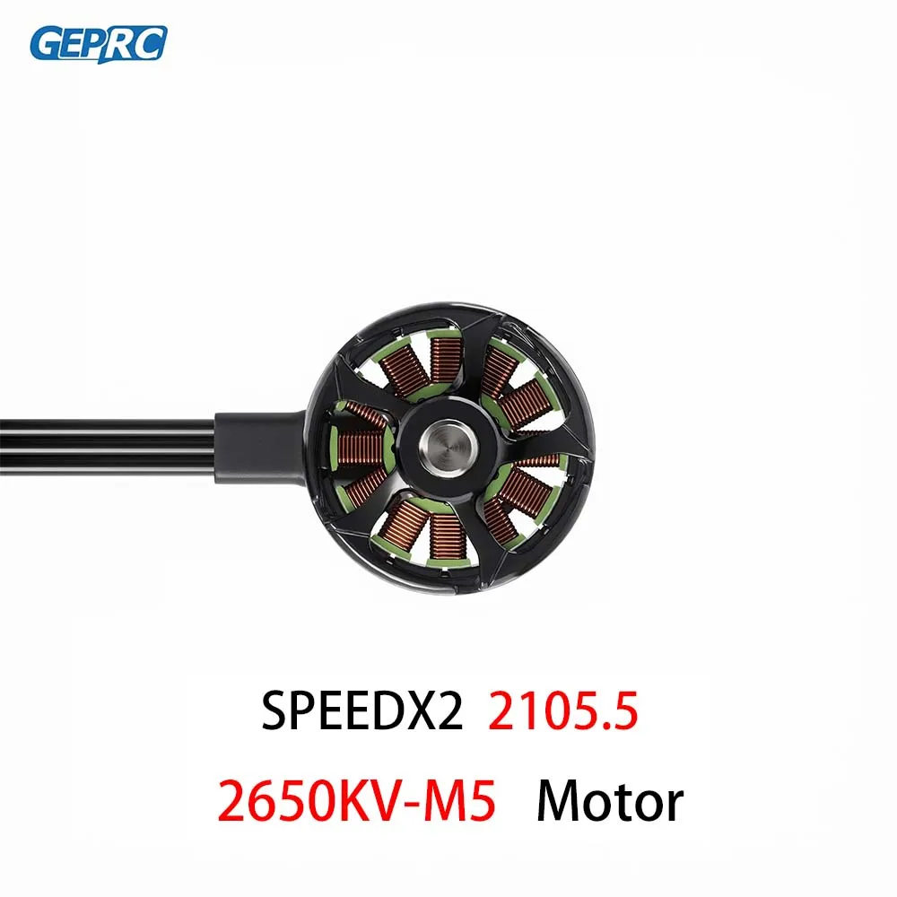 

GEPRC SPEEDX2 2105.5 Бесщеточный двигатель 2650KV M5 Черный 2-6S для FPV Freestyle 3-5-дюймовый зубочистка Мини-дроны дальнего действия
