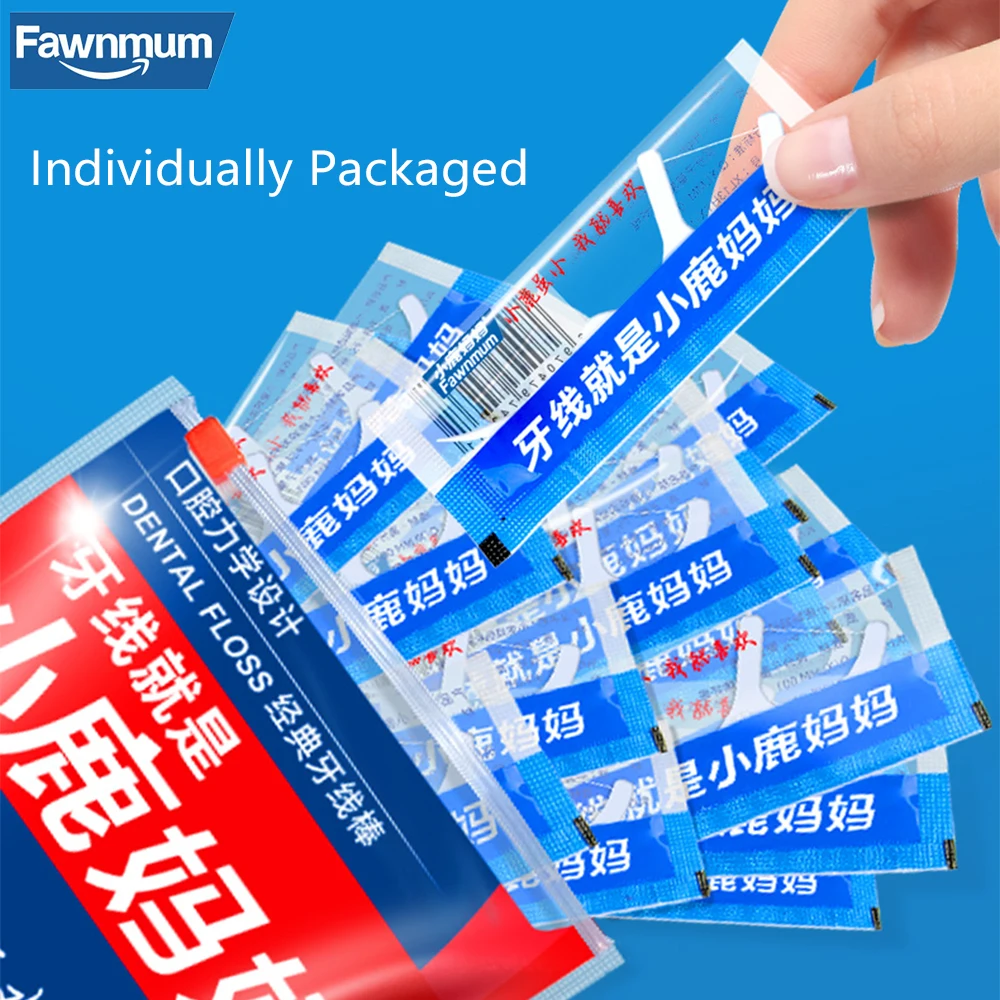 100/180pcs Individual Packing Dental Floss Toothpicks Portable Disposable Dental Flosser Cleaning Between Teeth For Oral Care