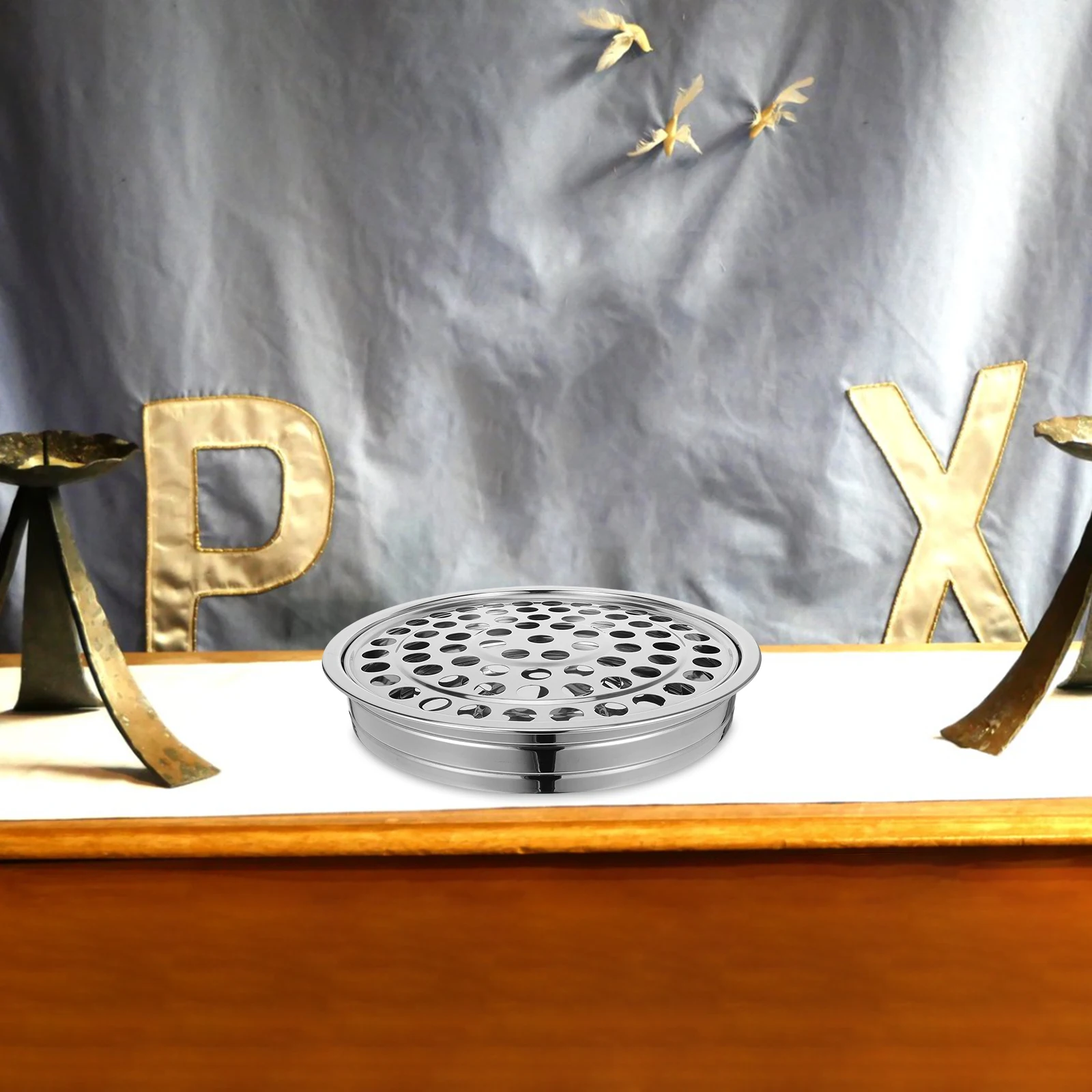 

Holy Communion Tray Stainless Steel 72 Cup Stackable Design Church Supplies Communion Plate Serving Tray for Ceremony