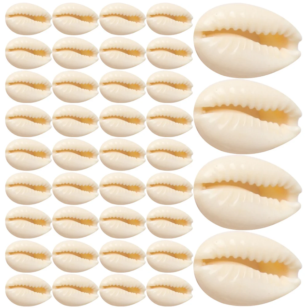 100 Pcs Shell Beads for Crafting DIY Home Decoration Materials Making Accessory Set Loose