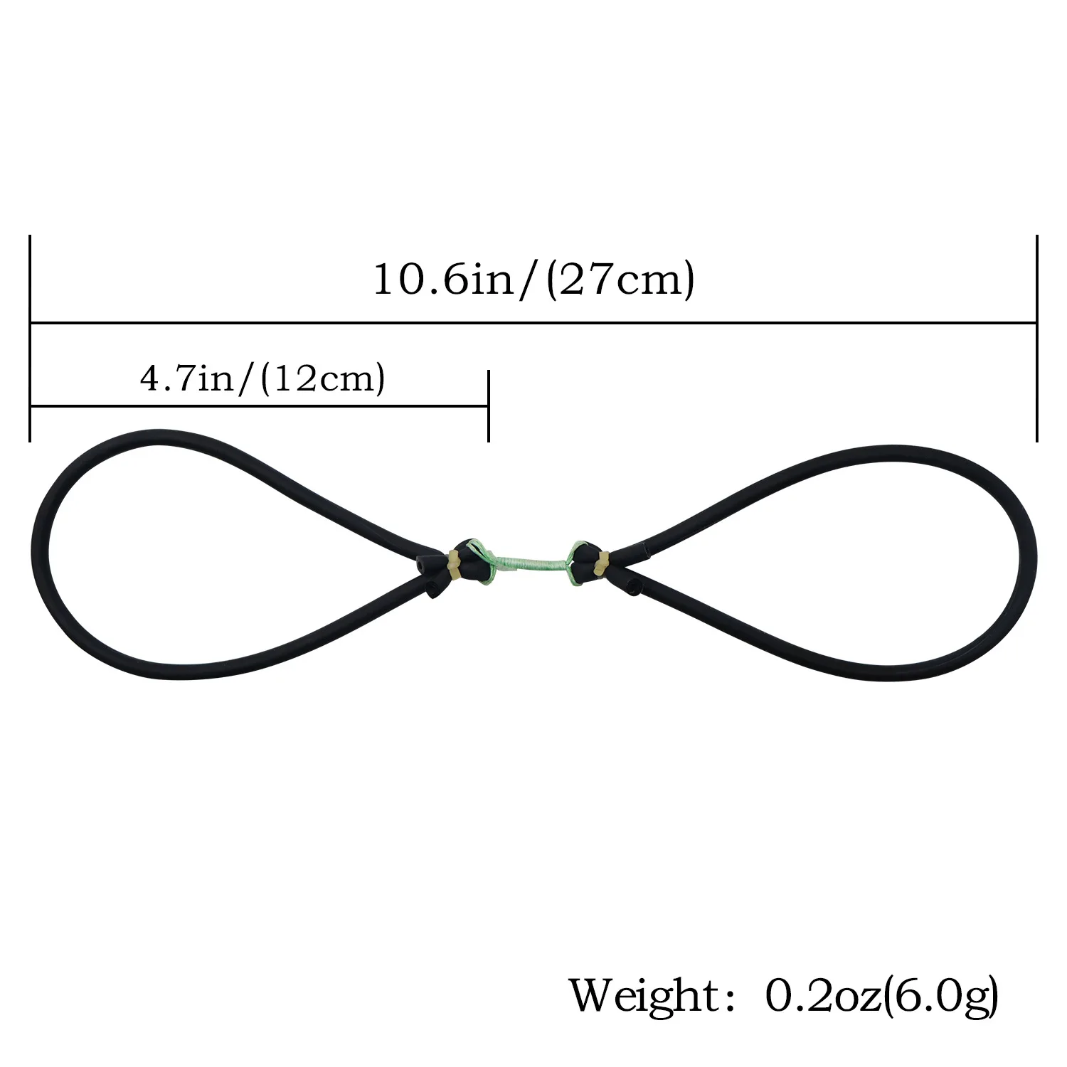 5pcs Powerful Fishing Slingshot Tube Rubber Bands Thickness for Archery Slingbow Hunting Fish Arrows Bowfishing Broadheads