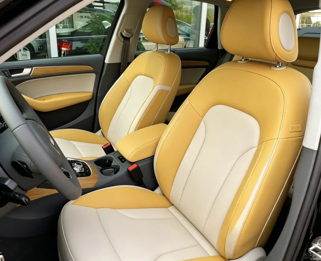 Für Audi A5 2010~2017 Maßgefertigte Autositzbezüge Luxuriöses Nappaleder 100% Passgenau Innenausstattung 360 ° Vollständige Abdeckung – Detail 2