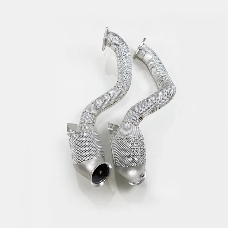 Catalytic Converter Stainless Steel Exhaust Downpipe  DB11 4.0T 2016-2022 Perfect Fit No Fault Light