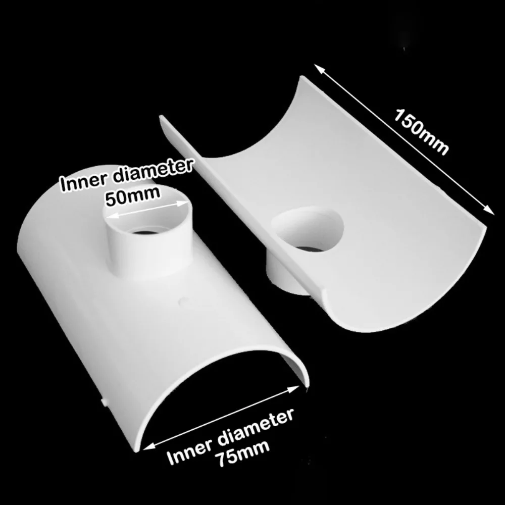 

Новая белая ремонтная заплатка для ПВХ труб 50, 75, 110 мм, фитинг для ремонта дренажных труб, открытый тройник, промышленный соединитель для труб