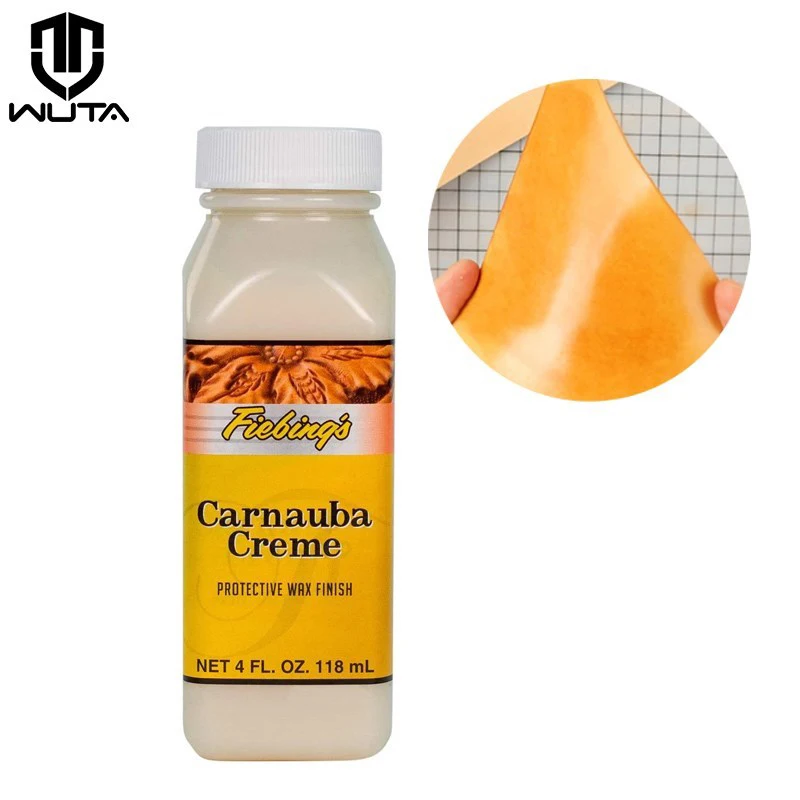 

118ml American Import Carnauba Creme Protective Wax Finish Vegetable Tanned Leather Coating High Gloss DIY Leather Finish Agent