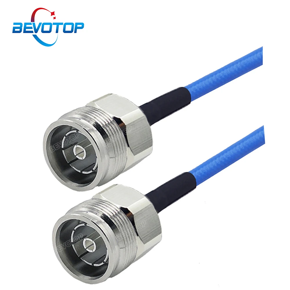 

BEVOTOP RG402 Cable 4.3-10 Mini DIN Female to Female Jack Semi-Flexible Blue RG141 50Ohm RF Coaxial Pigtail Extension Jumper