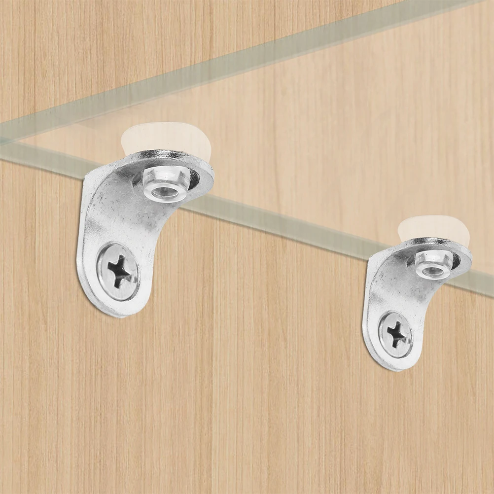 

Suction Cup Shelf Support Glass Holder Display Bracket Wall Mounted Corner Brace Wardrobe Alloy Round Sturdy Non Drilling