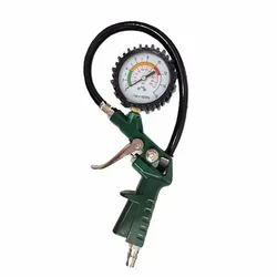 Manometro per pneumatici ad alta precisione 0-220psi (0-16bar) manometro per pneumatici con impugnatura in metallo Tester per pneumatici per camion auto
