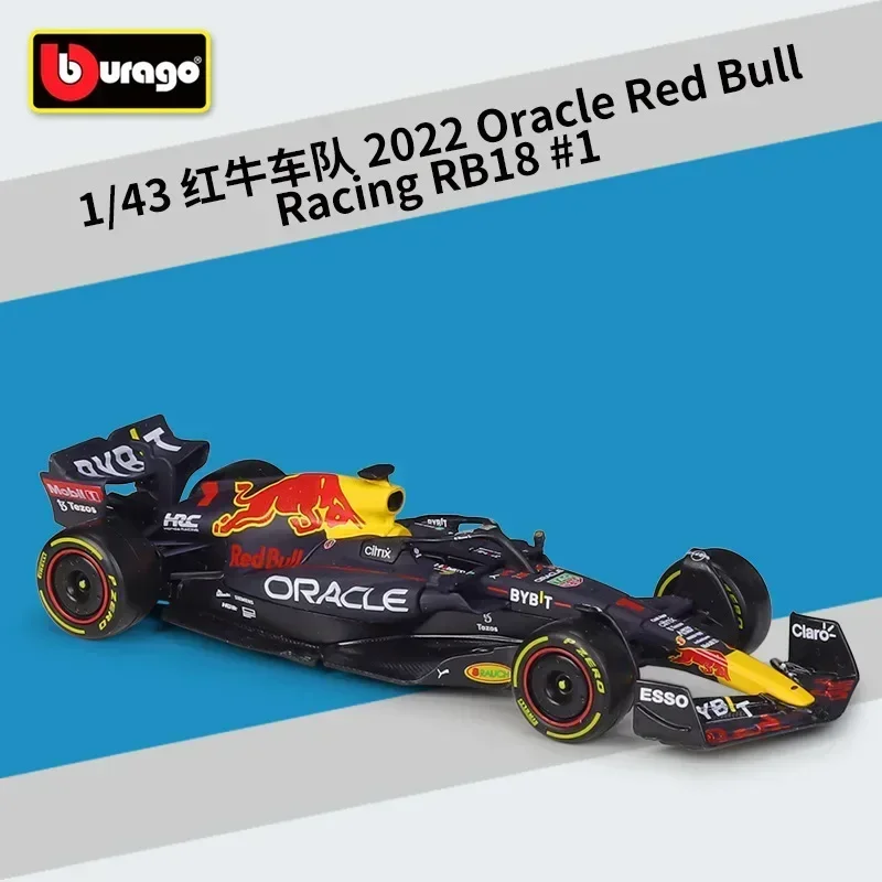 Bburago 1:43 2022 F1 Red Bull Racing RB18 1# Verstappen 11# Perez Formula One Alloy Diecast Car Model Collection Toy Gifts