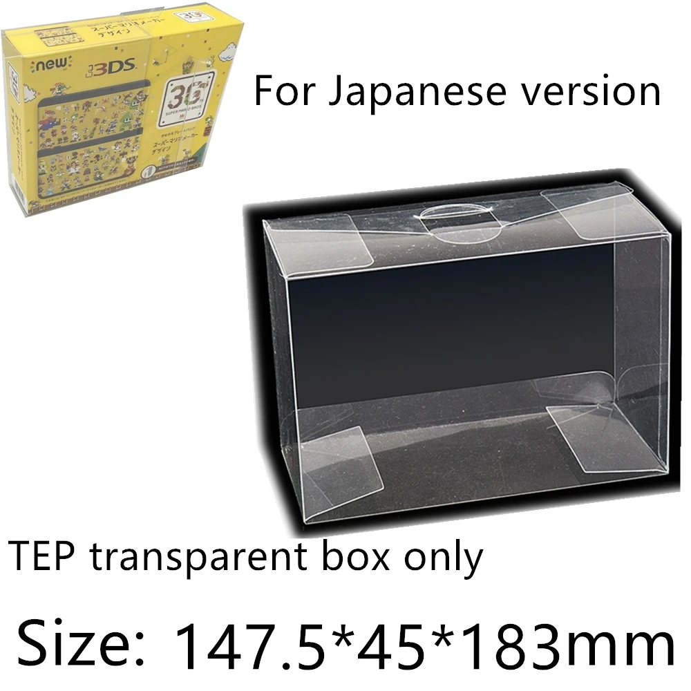 Collection Display Box For New Nintendo 3DS/JPN Game Storage Transparent Boxes TEP Shell Clear Collect Case