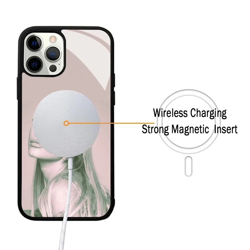 A-Ariana-Grande Portrait-I Phone Case For IPhone 15 14 13 Pro Max 11 12 Mini Alex Mirror For Magsafe Wireless Charging Cover