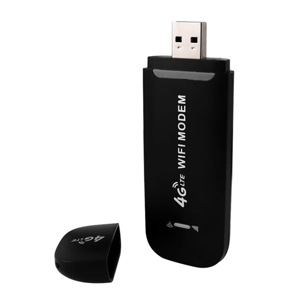 4G LTE USB Dongle 150Mbps High Speed Pocket Mobile WiFi Adapter with SIM Card Slot for Laptops Notebooks Modem Stick