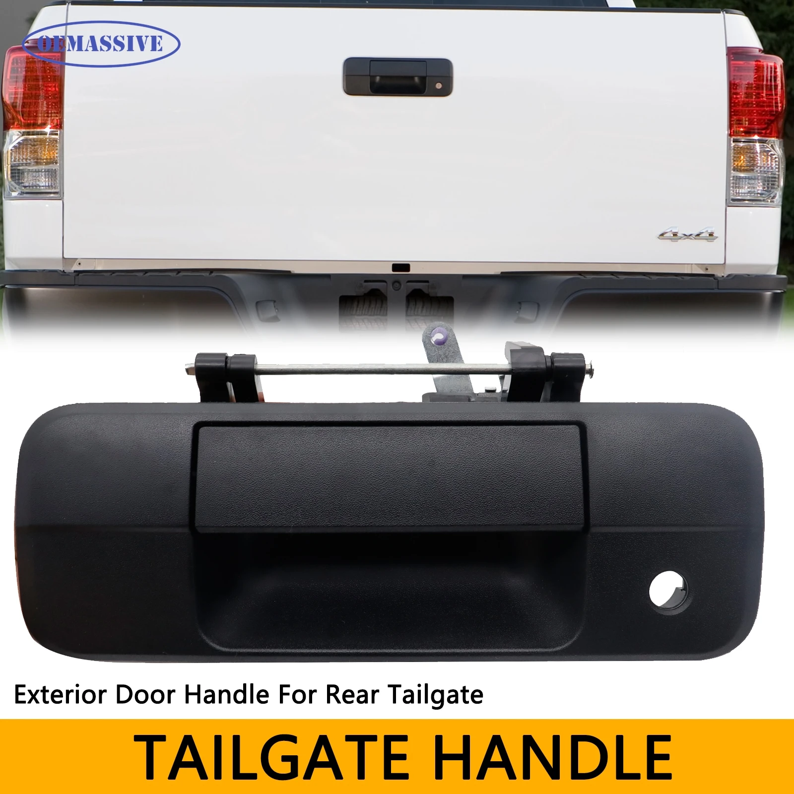 

Задняя внешняя ручка двери багажника с замочной скважиной для Toyota Tundra Pickup Truck 2007 2008 2009 2010 2011 2012 2013, новинка