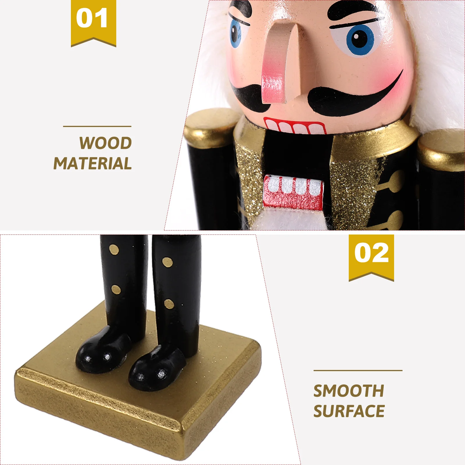 

Vintage Nutcracker Soldier Ornament Decoration Desktop Figurines Christmas Ornaments
