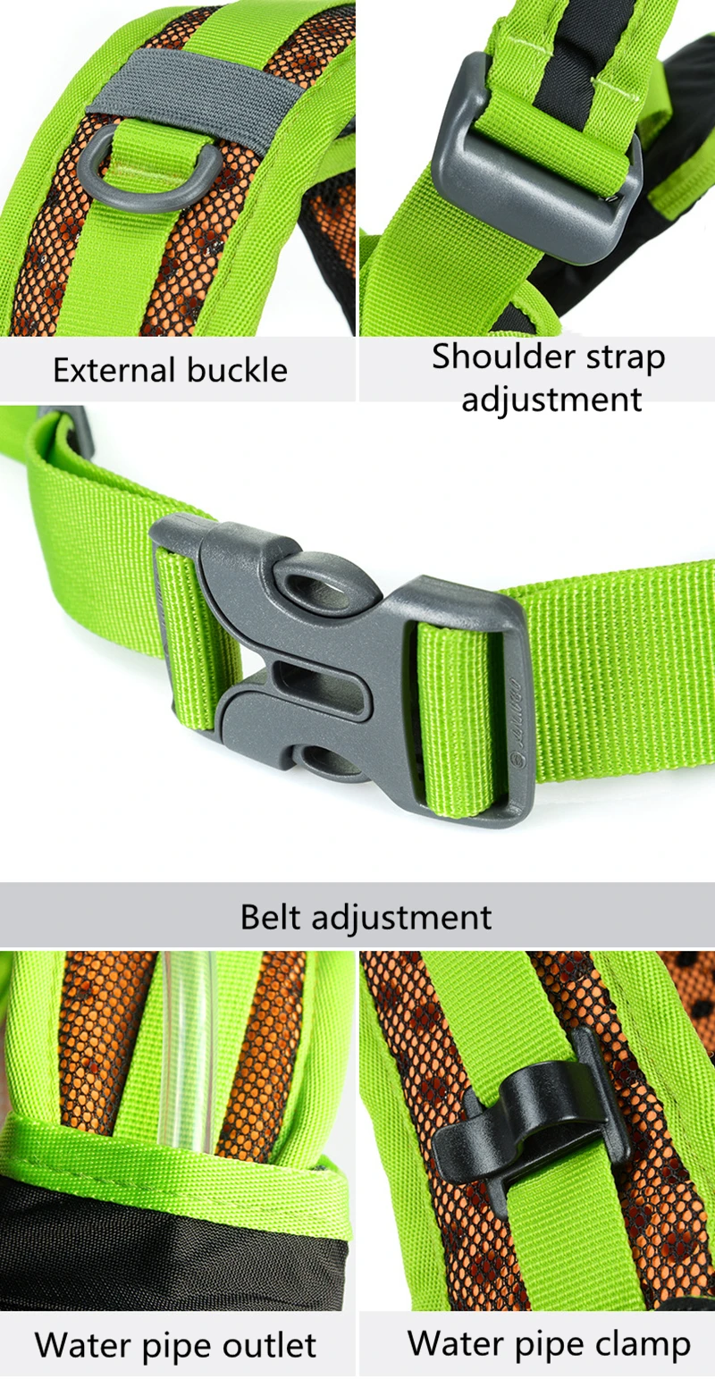 Anmeilu Outdoor-Laufrucksack, Fahrradrucksack, Camping, Wandern, Trekking, wasserdichte Sportrucksäcke, Unisex, Klettern, Reisetasche – Detail 12