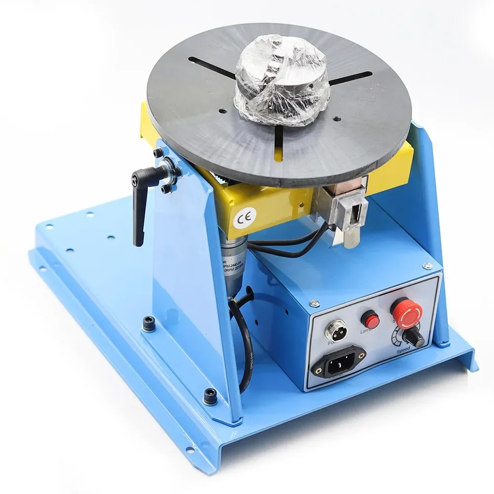 Rotary Positioner Turntable 15KG With 65MM Mini Chuck Positioning Machine Turntable Tilte Table For Annular Welding