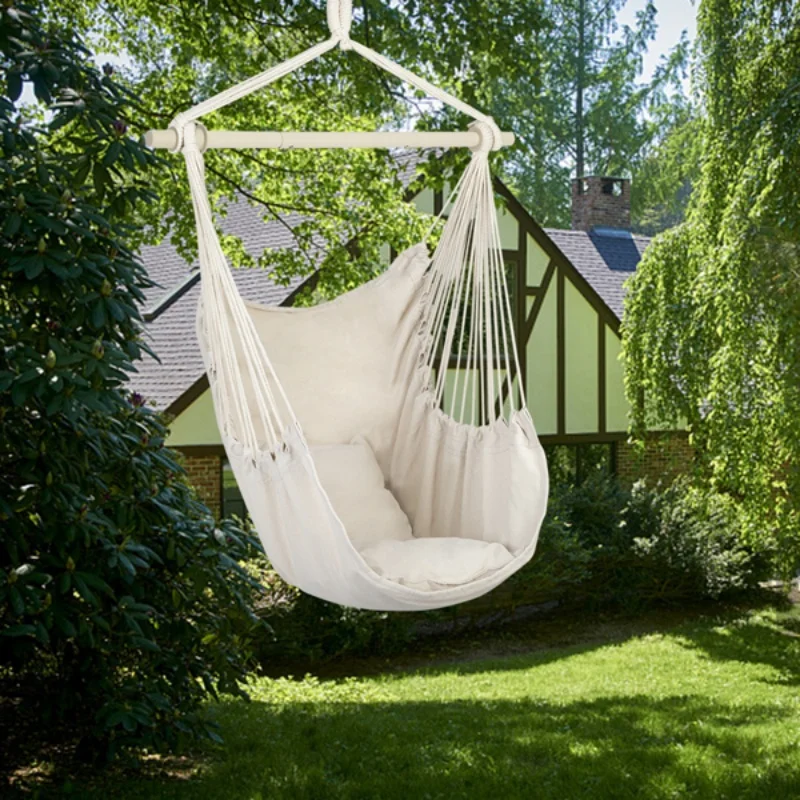 

Hammock Chair Swing Rocking Chair with Storage Bag Dormitory Chair Portable Indoor Outdoor Garden Camping Anti Rollover Hammock