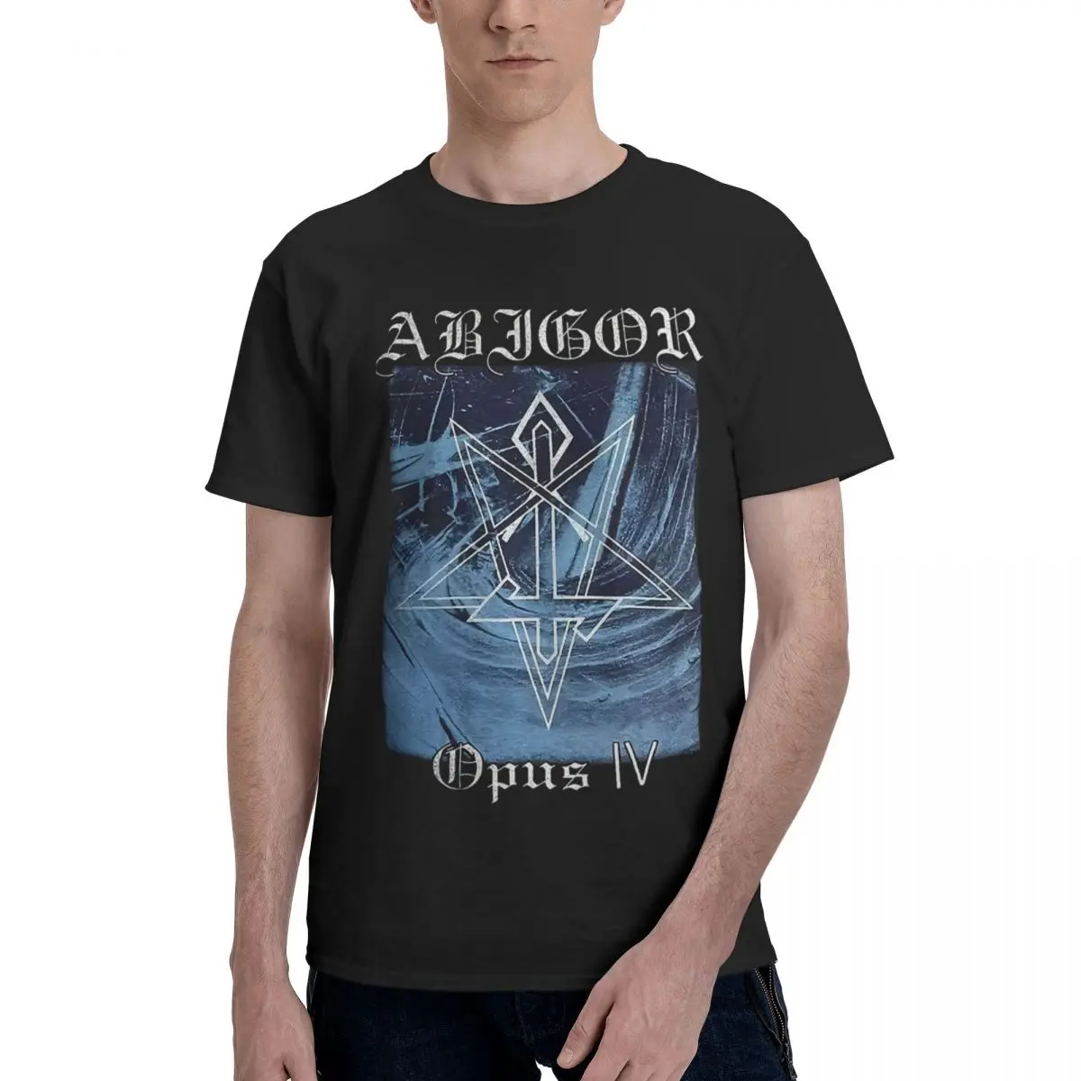

Abigor Opus Iv Horns Lurk Beyond The Stars, 100% хлопок, повседневная дышащая удобная забавная мужская футболка Kawaii, мужские футболки