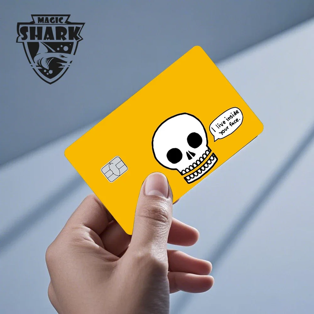 Lustiger Jenus Panda Army Skull Hübsche Frauen-Aufkleber aus mattem PVC, wasserfest, für Debit-Kreditkarte – Detail 13