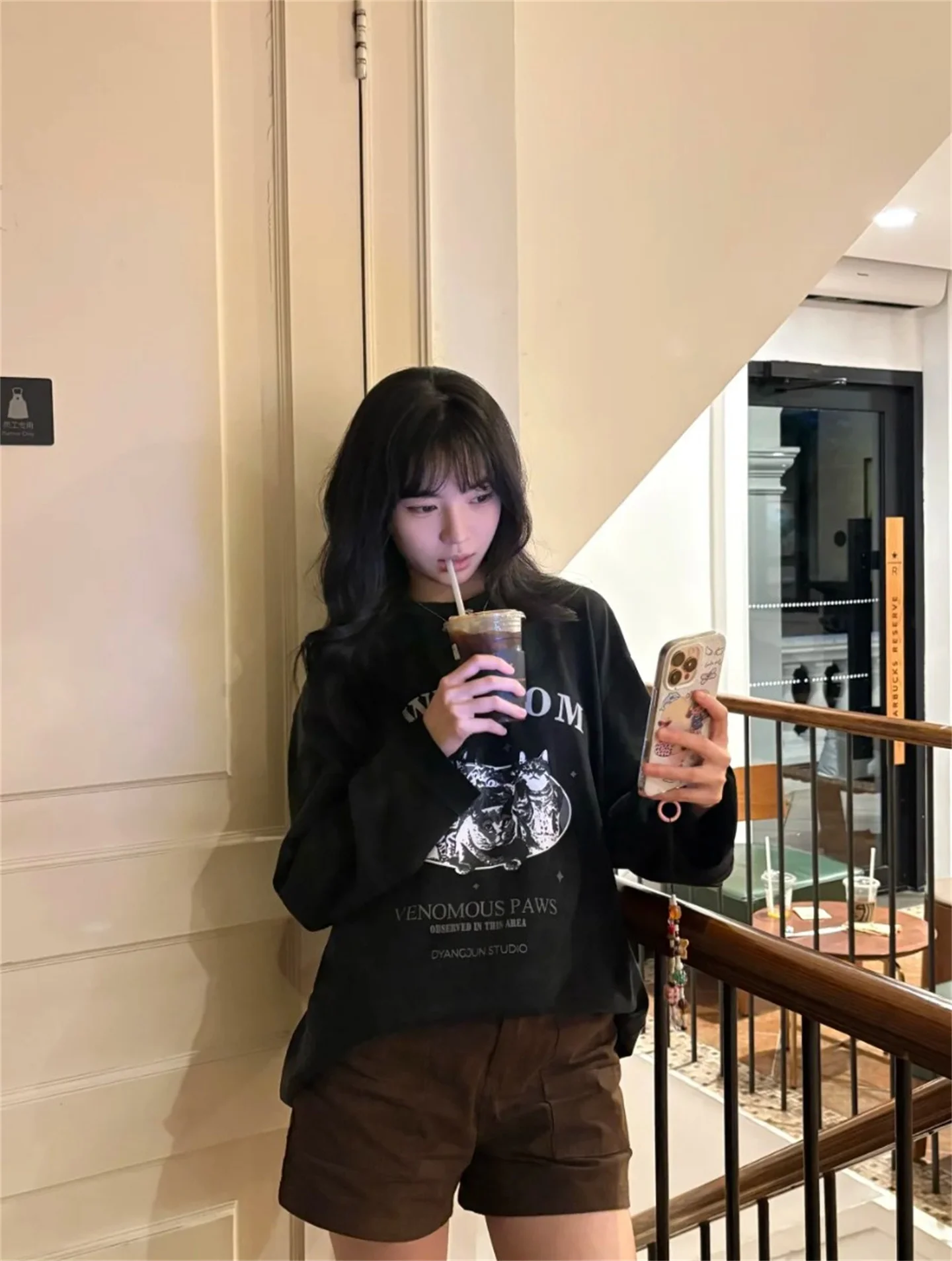 

Американский ретро буквенный принт, длинный све, круглый пуловер Ne, женский модный топ, хлопковая удобная мягкая дышащая футболка